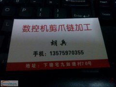 下骆宅专业数控机剪爪链加工