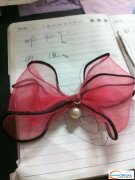 下湾手工活蝴蝶结外发如图