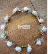 手工活绕花环外发加工