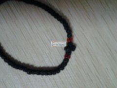 义乌有200000蜡线手工编织的手链外发加工 样品如图