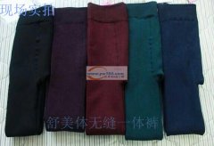 280克高密度锦纶  350克七彩棉纱无缝一体裤承接加工和大