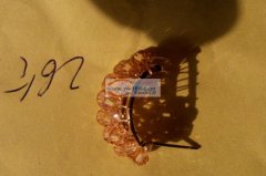 铜丝穿玻璃珠子的耳环手工外发加工