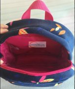 天鹅绒材料双肩包订单外发 如图