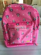 天鹅绒材料双肩包订单外发 如图