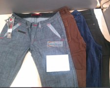 我司有几款裤子成品订单外发  样品如图