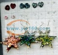 如图 五角星耳环滴油外发加工