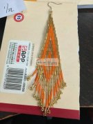 【发外地】 大量耳环穿米珠外发加工 如图