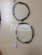 35万简单的穿珠打结手工订单外发 如图