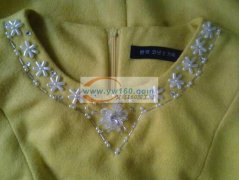 杭州有大量衣服钉珠手工活外发 如图