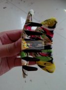 夹子绕布手工活外发 如图