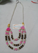 简单的项链 手链串珠外发 如图