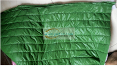 大批布料需要绗缝外发加工，如图