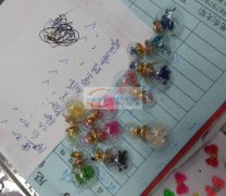 北苑长期有做玻璃耳钉外发 如图