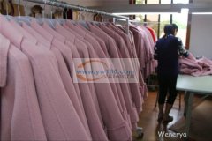 温尔雅服装加工厂长期承接双面羊绒大衣来料加工