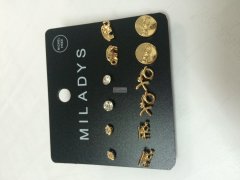 6对一卡小耳钉包装外发，如图