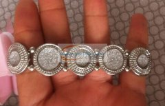 急，找铁皮手链及穿线的加工厂 如图