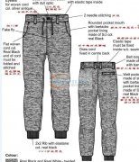 有50万条针织卫衣面料裤子外发