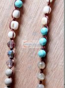 如图，穿珠编织外发