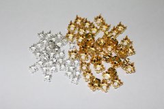 本厂承接各类滚镀仿金，镀银饰品装饰扣