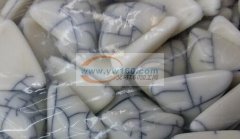 寻做半月亮形平面树脂仿松石裂纹钻效果（效果如图）