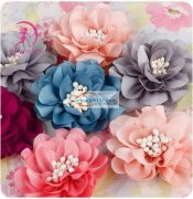 本人长期承接手工花，烧边花来料加工