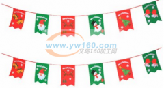 圣诞毛毡挂旗裁剪过边料的或者手工加工过的请联系我，义乌本地