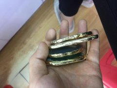 如图玛瑙片鎏金边