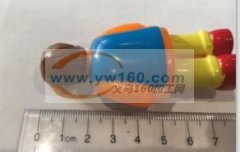 如图，有产品外发喷漆