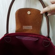 附图，有纯来料加工折叠手提包外发