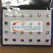 找专业生产此类耳钉工厂，数量10万卡