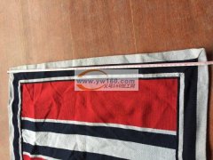 用布料加工成如图的样子。车四周一圈和中间