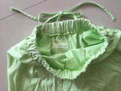 棉麻七分裤外发加工平车 拷边 双针