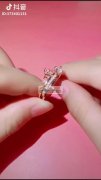 《如图》外贸公司寻找如图玫瑰金戒指，2合