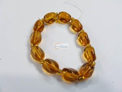 求够【如图】这种玻璃材料黄色珠子，最好是