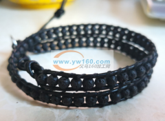 chanluu缠绕天然石牛皮手链