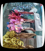 本加工厂专业加工针缝毛球、针穿水晶珍珠项