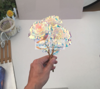 七夕新款【如图】 彩金玫瑰花 发光 工厂大量有货