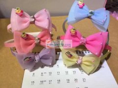 承接加工:加工各种布艺头饰，蝴蝶结，打胶