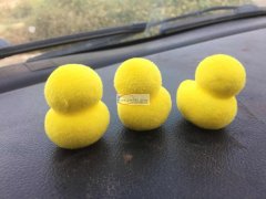 【如图】植绒泡沫头饰小黄鸭便宜处理，数量