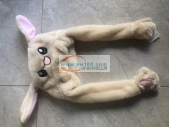 找工厂代工抖音同款兔子帽子兔耳朵毛绒翘耳