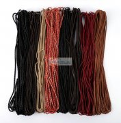 本厂专业加工皮革编织饰品绳，欢迎来样订做