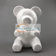 玫瑰熊泡沫模型小熊模型，泡沫熊胚子抱抱熊