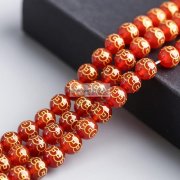 紧急大货外发，珠子雕刻后上色 