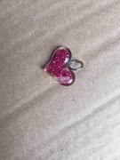 寻找如图这种里面有金粉的桃心，最好是有现