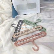 现货爆款多功能衣架9孔，自产自销，量大可