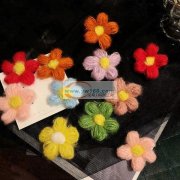 手工勾花bb夹，小花，包工包料