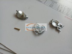 合金产品烧锡焊，胸针外发加工