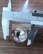 5万多个如图产品外发加工，平底半圆树脂铜