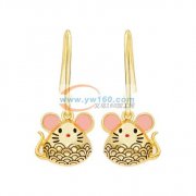 寻找专业加工如图耳环的工厂，合金，手工，