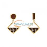 寻找专业加工如图耳环的工厂，合金，手工，